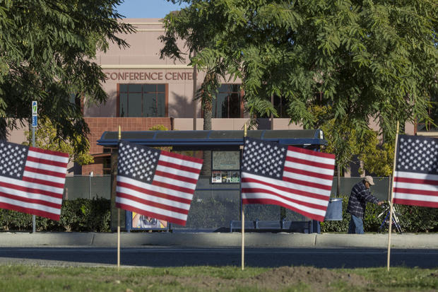 San Bernardino Community Marks One Year Anniversary Of Terrorist Shooting Attack On Workplace Christmas Party 