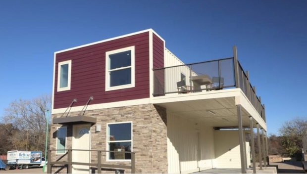 Habitat For Humanity shipping container home in McKinney 