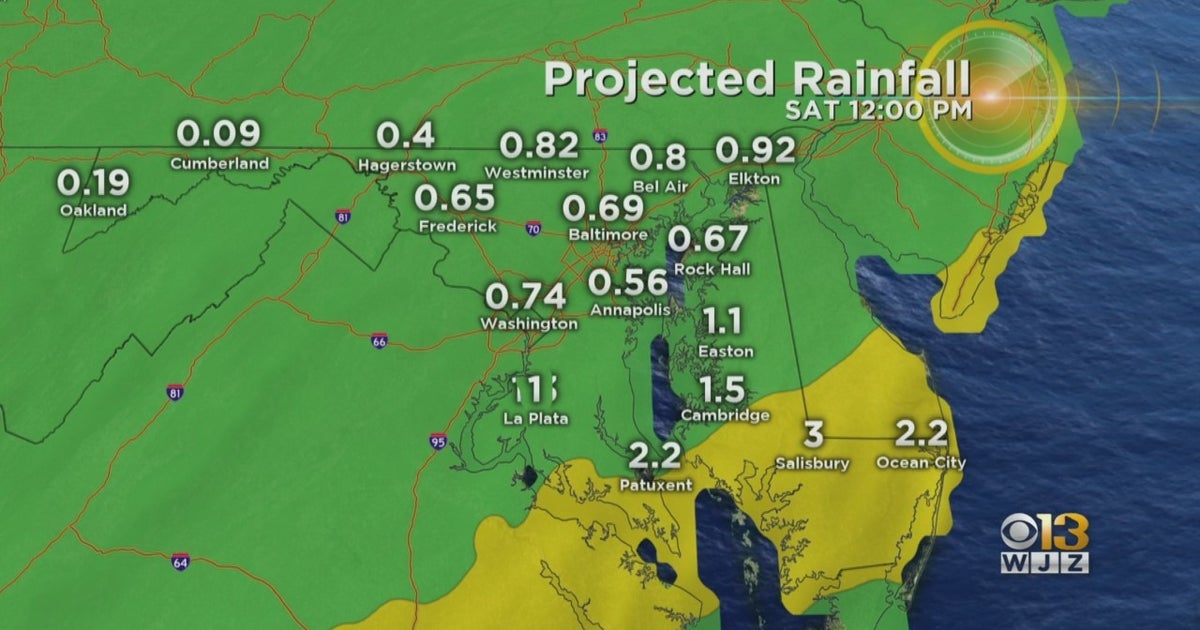 Maryland Weather Heavy Rain Is Expected Friday, 2+ Inches In Some
