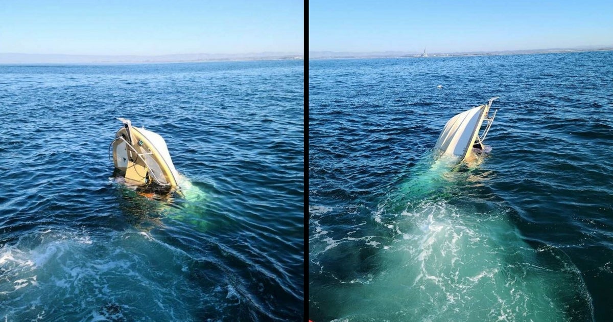 'Mayday' Calls Lead Coast Guard Crew To Capsized Boat Near Moss Landing ...
