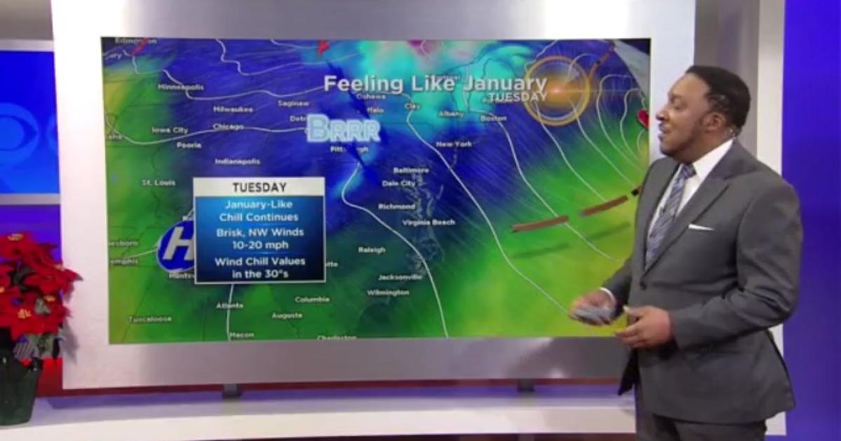 Maryland Weather: January-Like Feel Tuesday, Wind Chills In The 30s ...