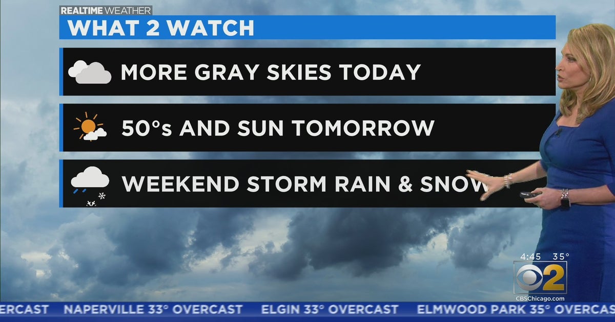 Chicago Weather: More Clouds Tuesday; Sunny Mid-Week Ahead - CBS Chicago