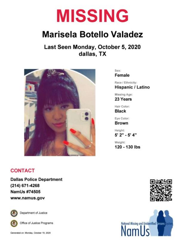 Marisela Botello Valadez missing 