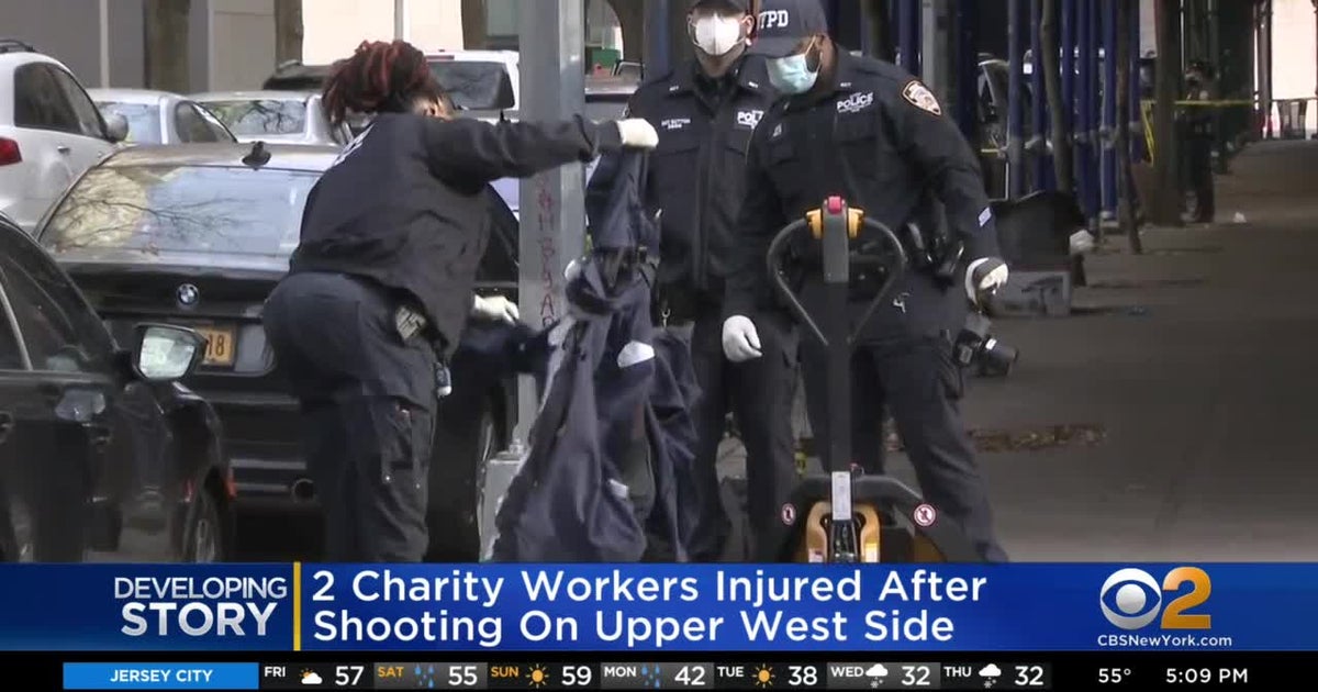 Staffer Delivering Food For Charity Shot On Upper West Side - CBS New York
