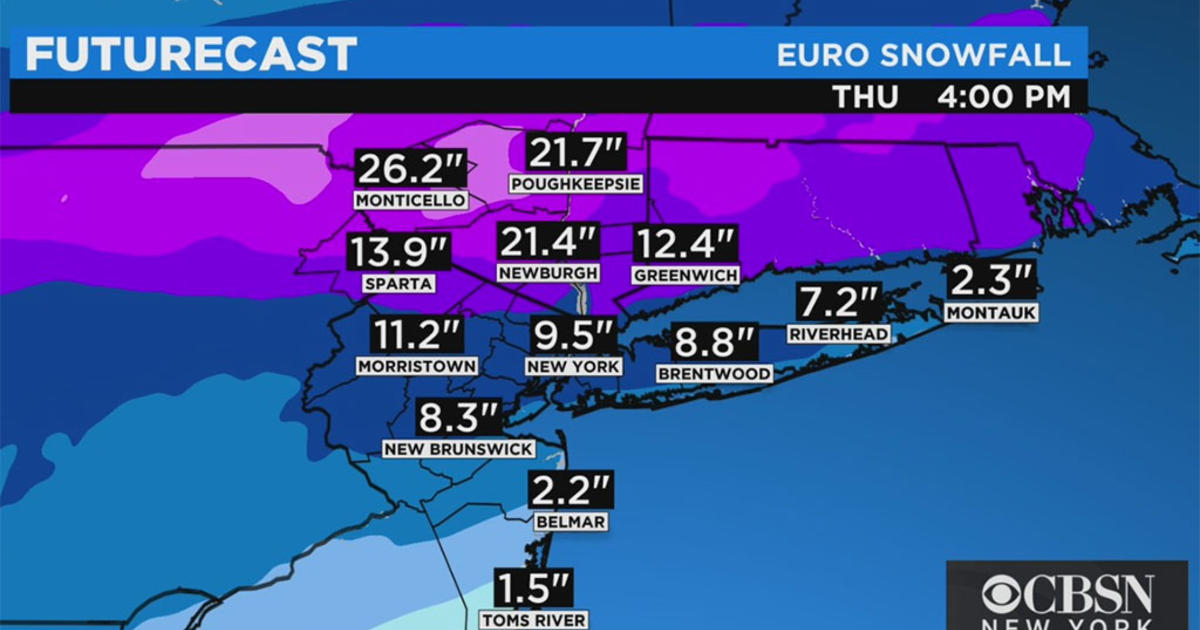 Winter Storm Forecast How Much Snow Is Expected In The TriState Area