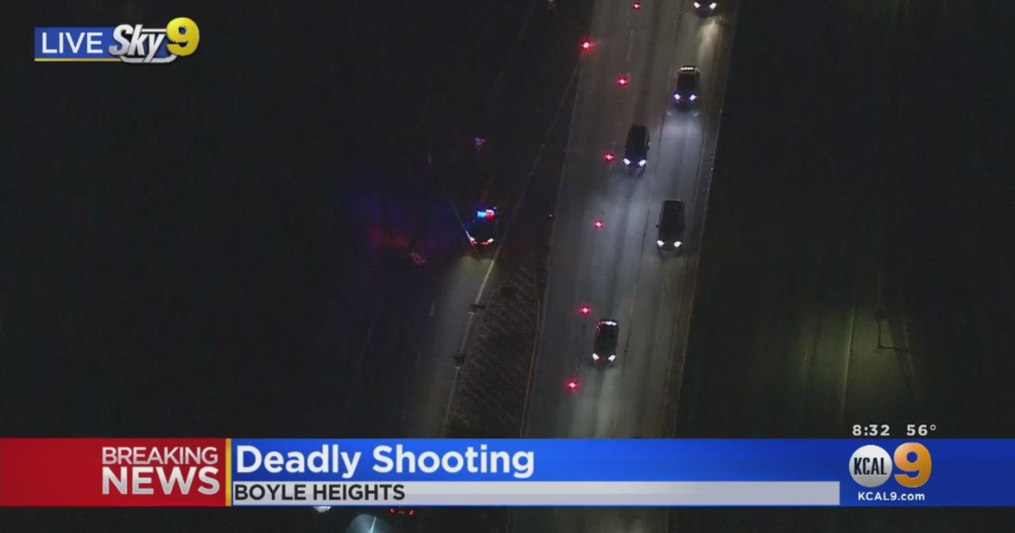 Shooting Stalls Traffic In Boyle Heights On 101 Freeway - CBS Los Angeles