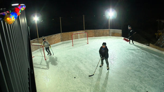 backyard hockey rink 
