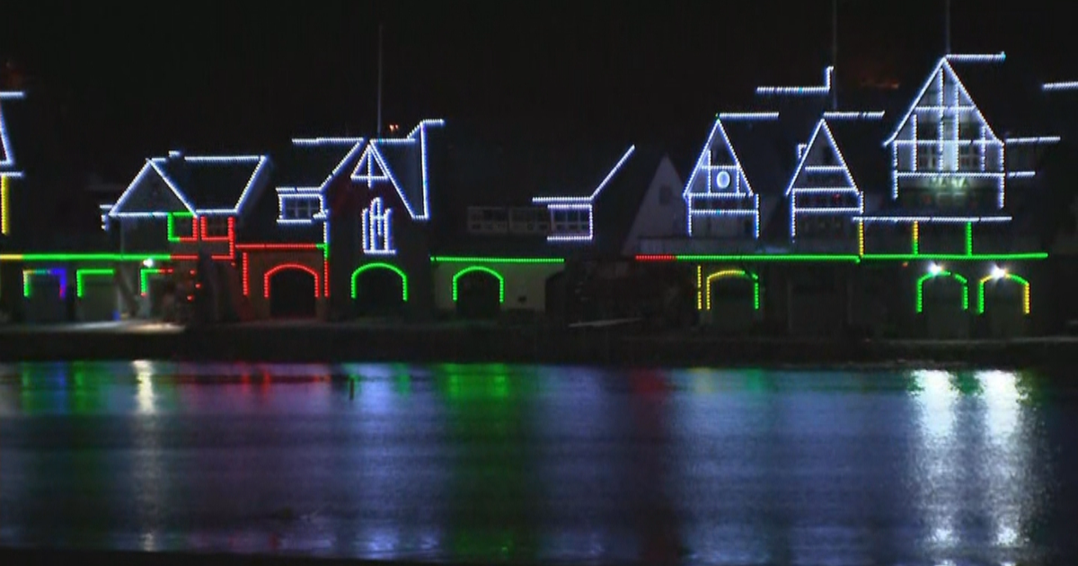 Philadelphia's Boathouse Row Illuminated For Holiday Season CBS