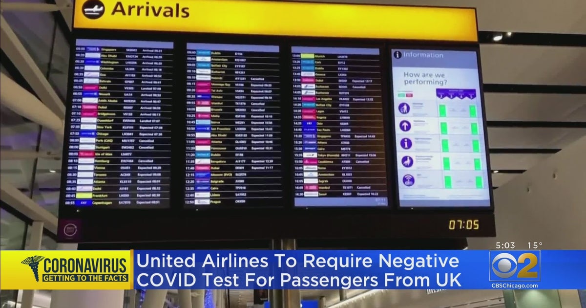United Airlines To Require Negative COVID19 Test For Passengers From