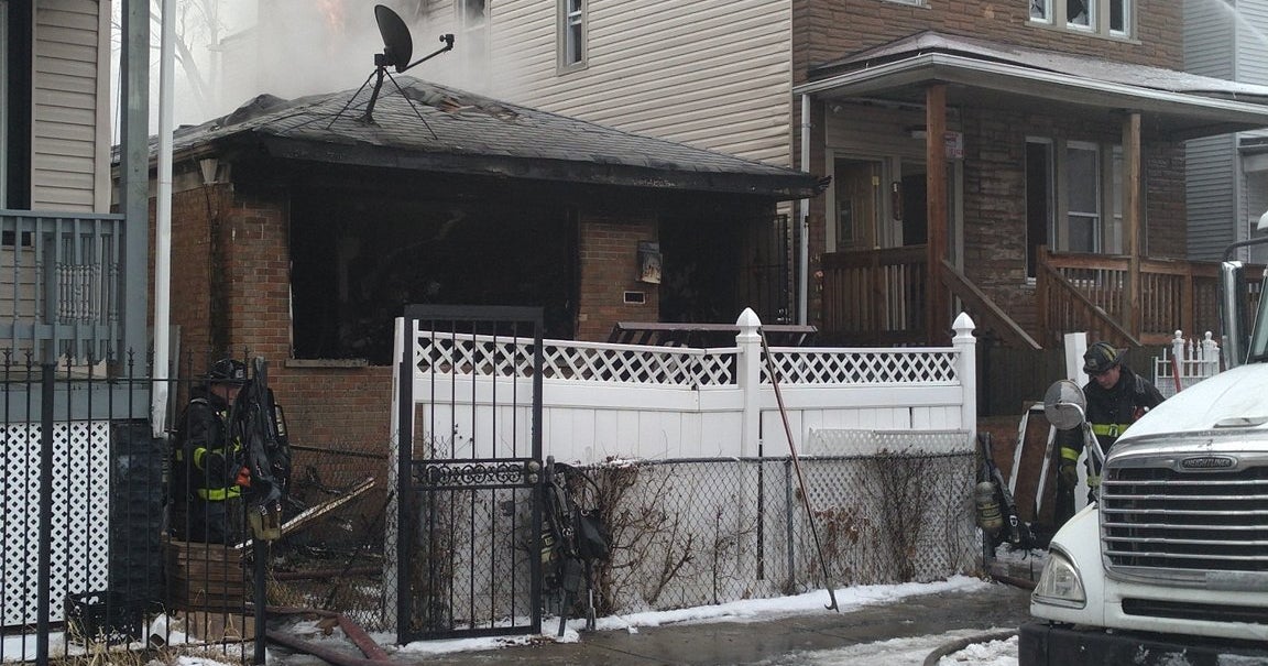 4 Hospitalized After Fire In Two Englewood Homes - CBS Chicago