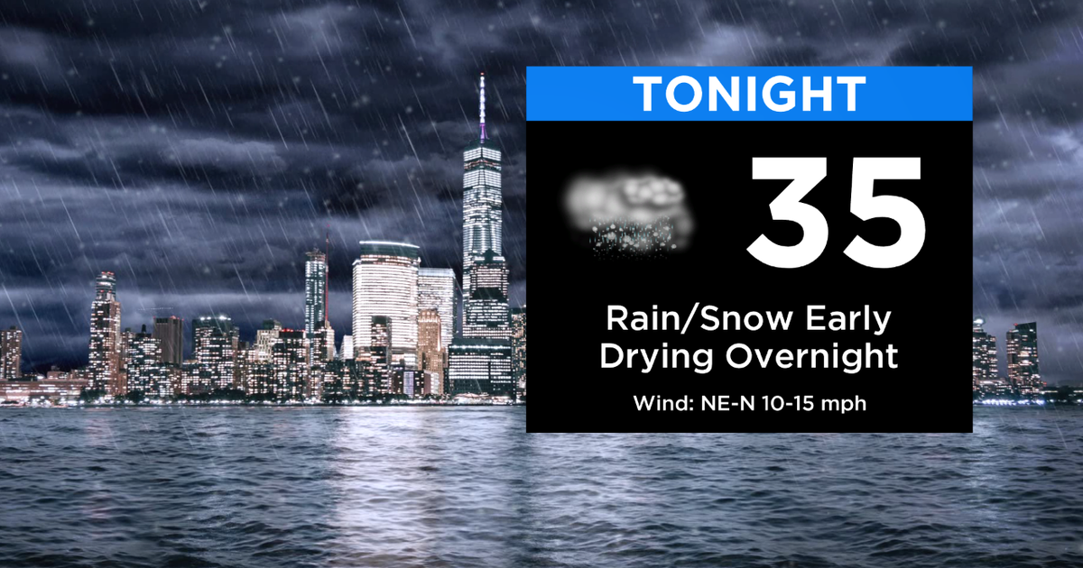 CBS2 Weather Headlines: Mix Of Sleet, Snow And Rain Tapers Off; Breezy ...