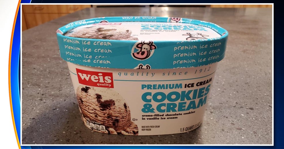 Weis Quality Cookies And Cream And Klein's Vanilla Dairy Ice Cream