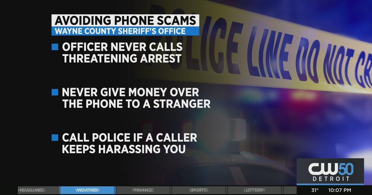 Wayne County Sheriff's Office Warns Of New Phone Scam - CBS Detroit