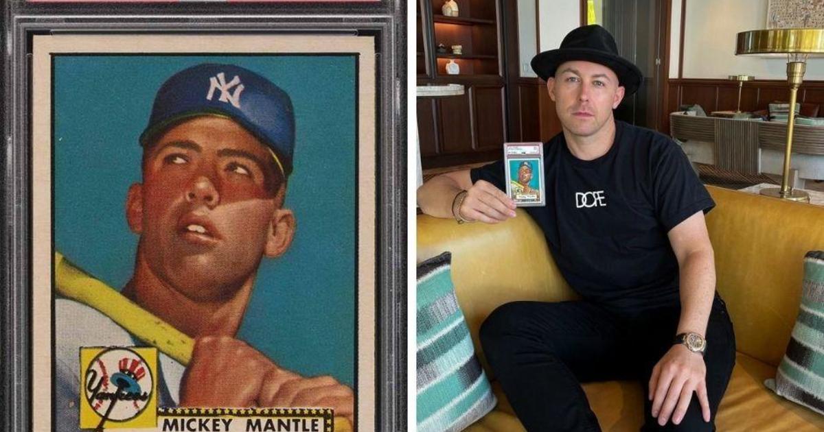 Mint condition Mickey Mantle card sells for record $12.6 million - CBS New  York