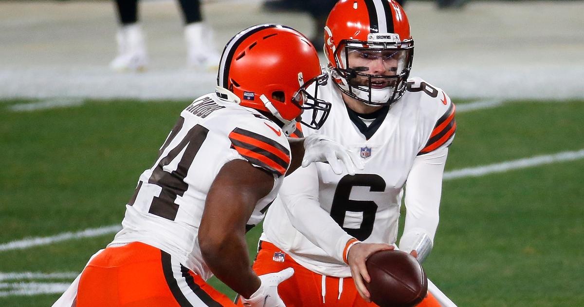 Former Browns QB Baker Mayfield Sends 5-Word Message to Nick Chubb