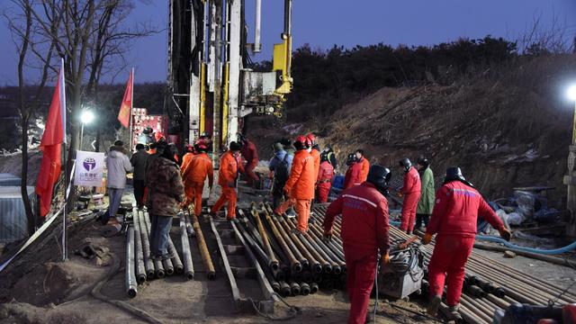 CHINA-SHANDONG-QIXIA-GOLD MINE-RESCUE (CN) 