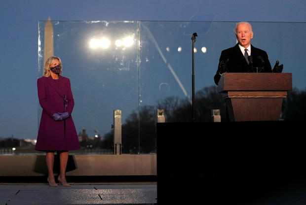Joe Biden attends COVID-19 memorial event in Washington 
