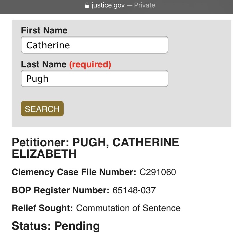 Catherine Pugh DOJ 