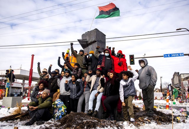 Sculpture Installed In George Floyd Square In Minneapolis On Martin Luther King Day 