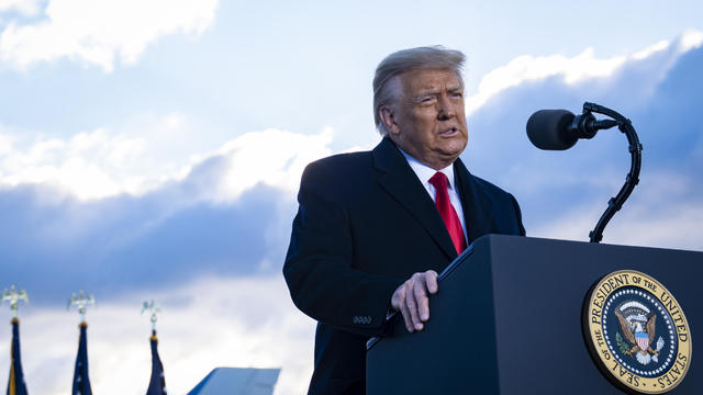 President Trump Departs For Florida At The End Of His Presidency 