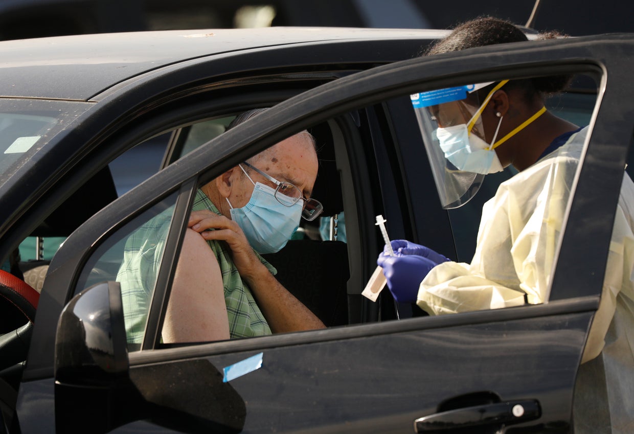 The Forum in Inglewood began vaccination distribution serving as a COVID-19 vaccination site, while also serving as a COVID-19 testing site. The Forum is one of five mass-vaccination sites that opened Tuesday in Los Angeles county. 