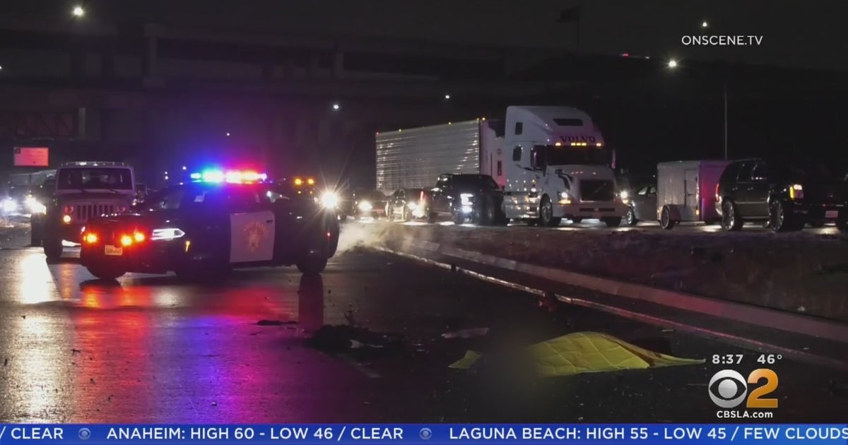1 Killed, 3 Critically Injured In Crash On 10 Freeway In Pomona - CBS ...