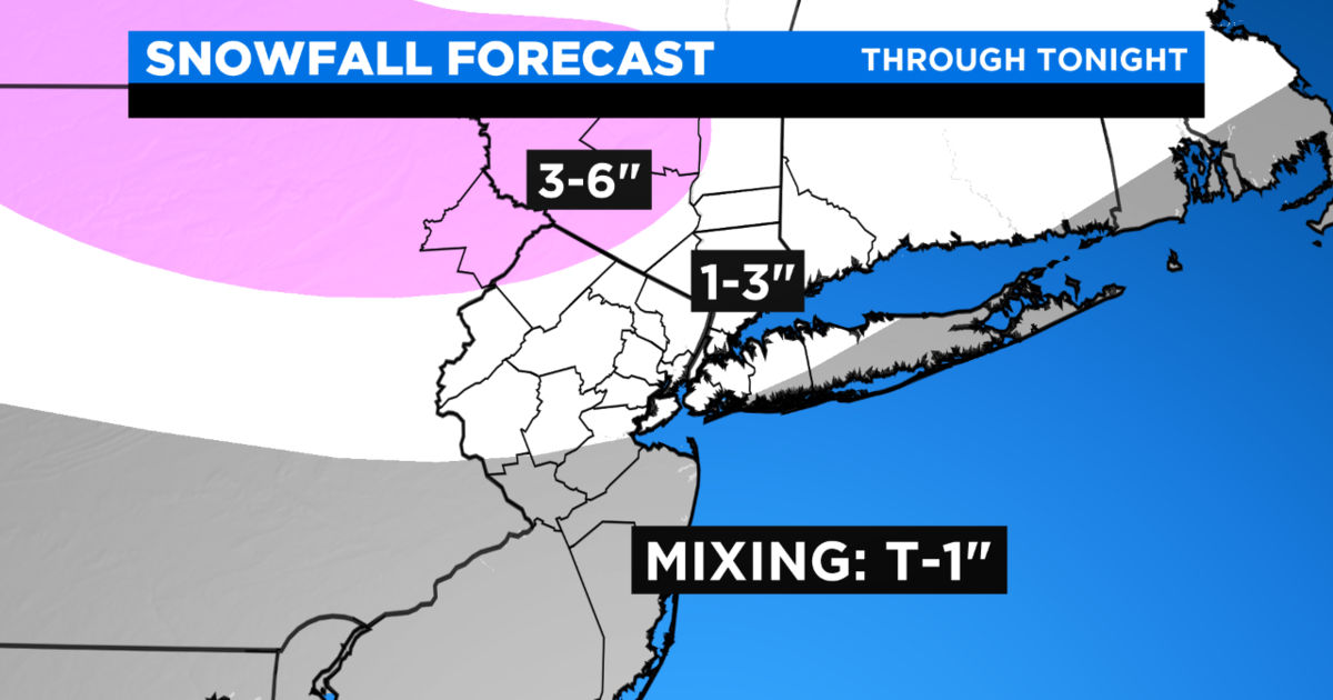 Storm Watch Snow Expected To Turn To Sleet And Rain For Evening Commute Cbs New York 5268