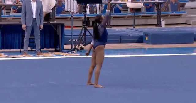 UCLA gymnast celebrates "Black Excellence" in viral floor routine CBS