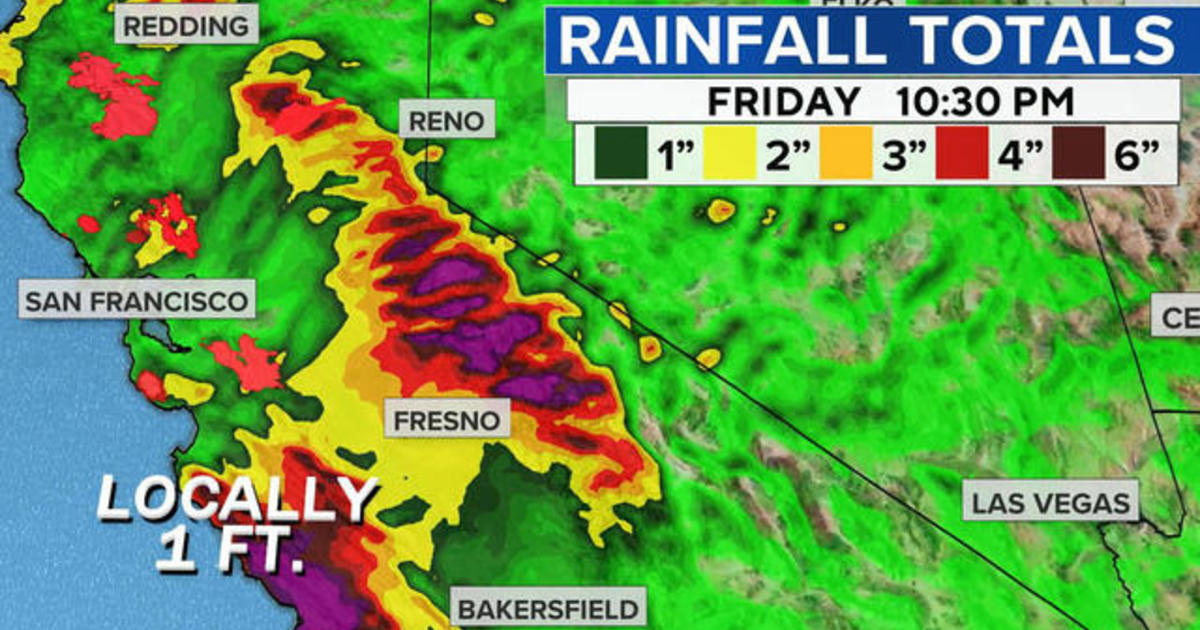 Rain And Snow Brought By An "atmospheric River" Hit California - CBS News