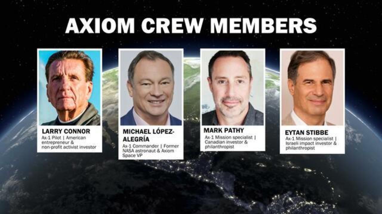 Meet the people paying a reported $55 million to fly on the first private mission to the space station - CBS News