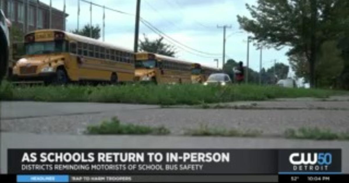 As Students Return To In Person School Bus Drivers Reminding