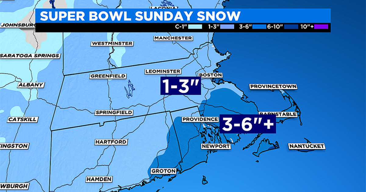 Plowable Snow Possible In Parts Of Massachusetts Super Bowl Sunday ...