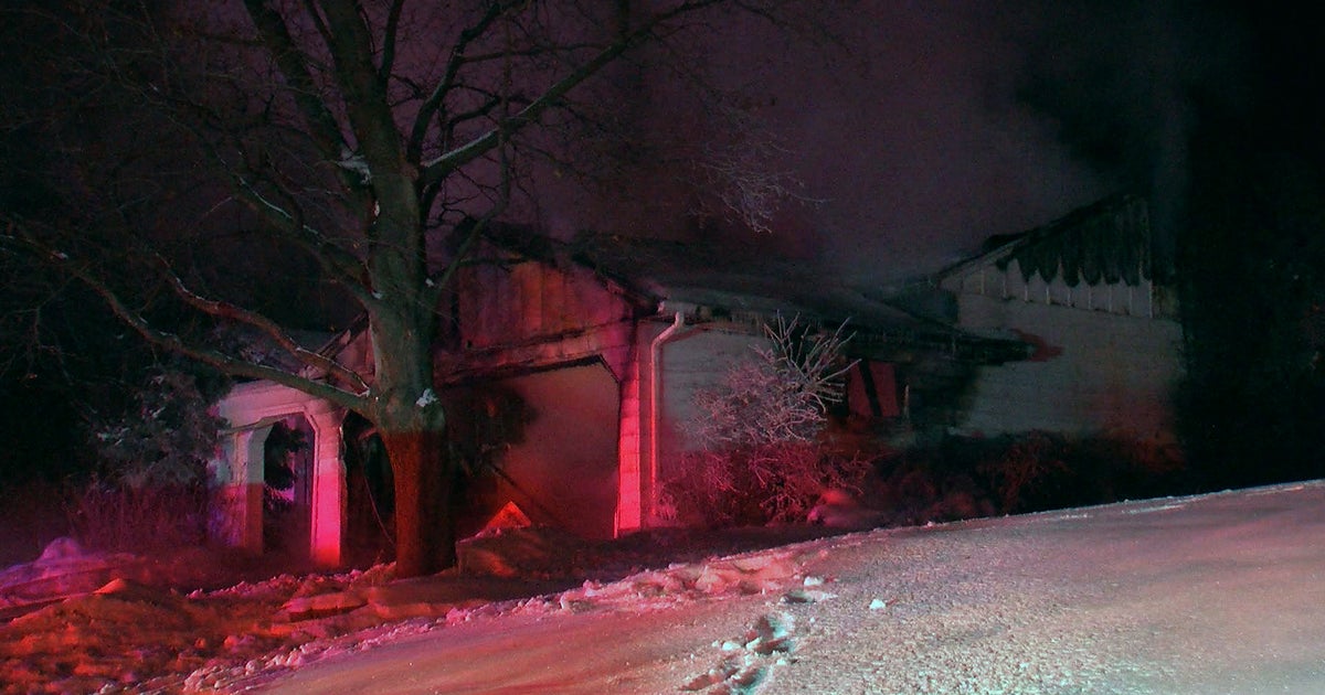Firefighters Brave Subzero Temps To Battle House Fire CBS