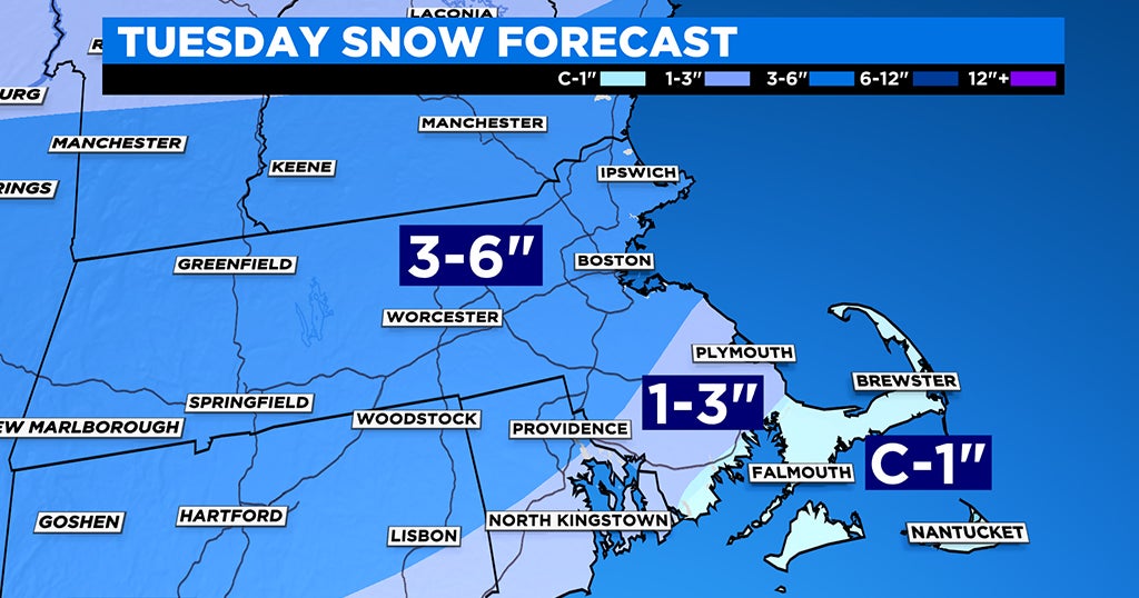 Widespread 3-6 Inches Of Snow Likely In Massachusetts, Southern New ...