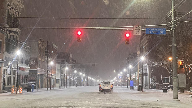 Pittsburgh Carson Street Snow 