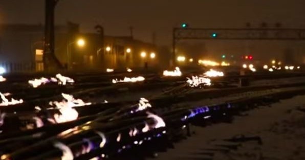 Commuters Concerned As It Appears Flames Are Shooting From Train Tracks ...