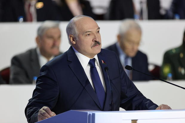 Belarusian President Alexander Lukashenko attends the All Belarusian People's Assembly in Minsk 