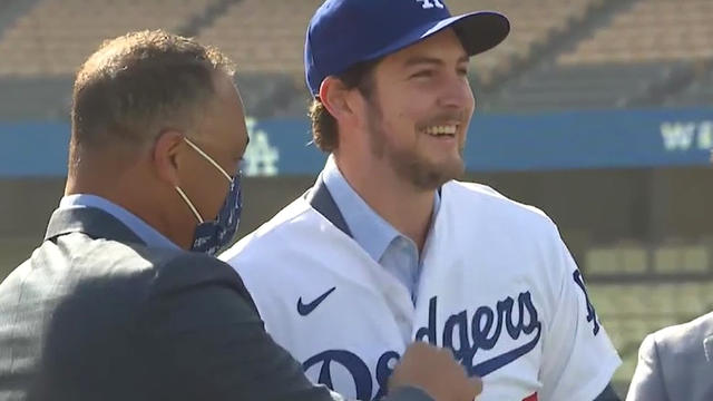 Trevor Bauer Officially Introduced As A Dodger - CBS Los Angeles