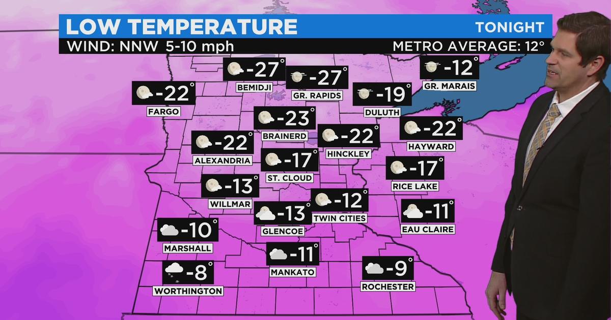 Minnesota Weather: Record Setting Cold Expected Saturday Possibly