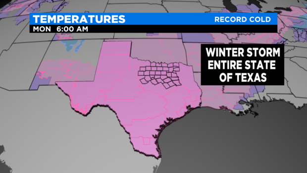 Winter Storm Warning Texas 