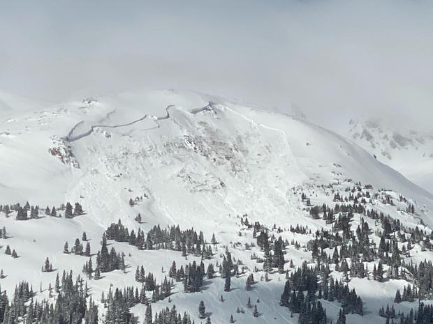 Avalanche Danger 1 (hillside's fracture from leary) 