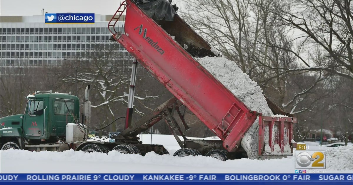 Chicago Weather City Snow Removal On Side Streets Continues; Some