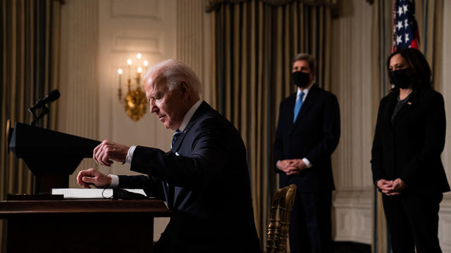 President Biden Delivers Remarks And Signs Executive Actions On Climate Change And Creating Jobs 