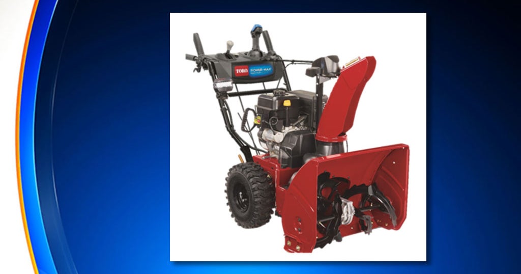 Toro Snowblowers Recalled Over Amputation Risk CBS New York