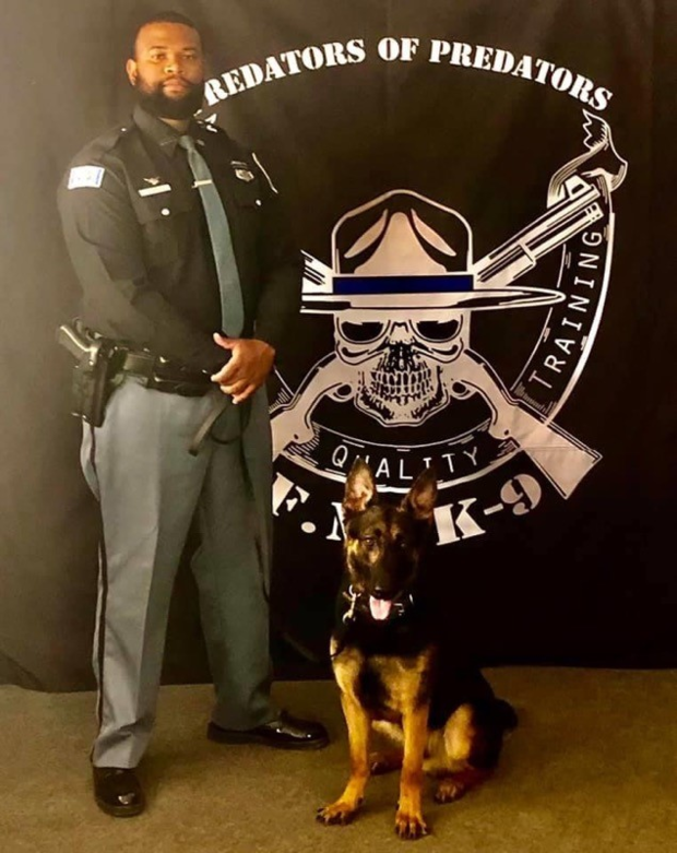 Gary Police Cpl. Brown And Koba The K9 Officer 