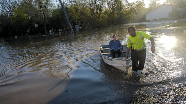 Two Dams Burst Flooding Town Of Midland, Michigan 