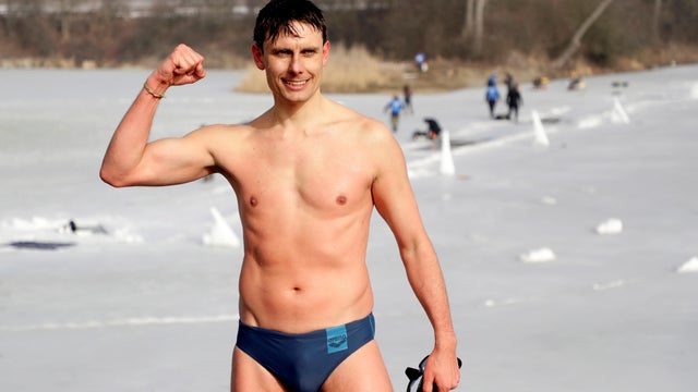 The new world record in under-ice swimming near Teplice 
