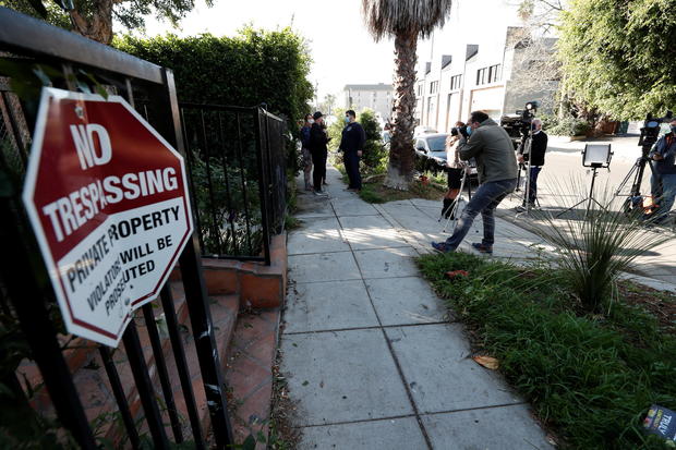 Site where Lady Gaga's dog walker was shot and two dogs stolen in L.A. 