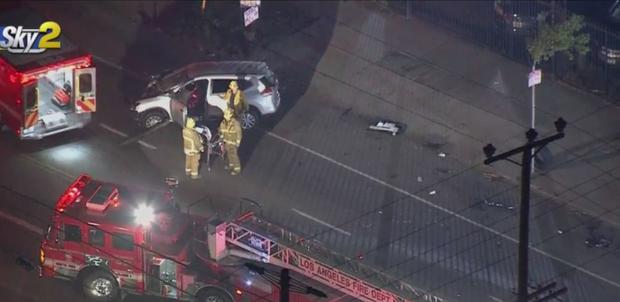 2 People Killed, 3 Critically Hurt In Violent South LA Collision 