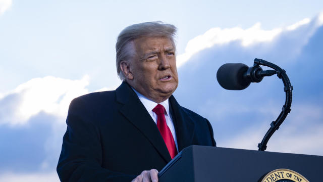 President Trump Departs For Florida At The End Of His Presidency 